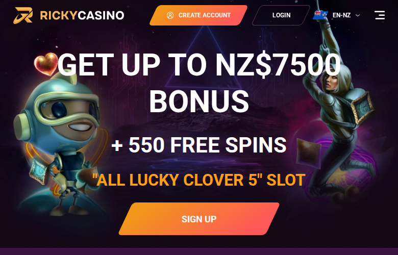 Ricky Casino casino homepage